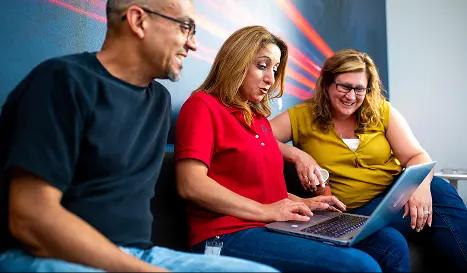 Team collaboration abounds